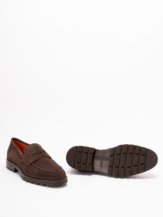 25FW 산토니 로퍼 MGDC18610DTRBSEYT50 Dark Brown - SANTONI