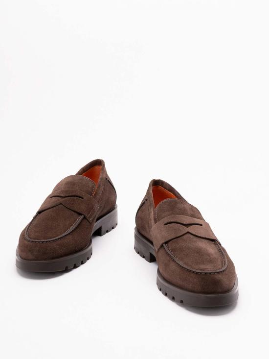 25FW 산토니 로퍼 MGDC18610DTRBSEYT50 Dark Brown - SANTONI