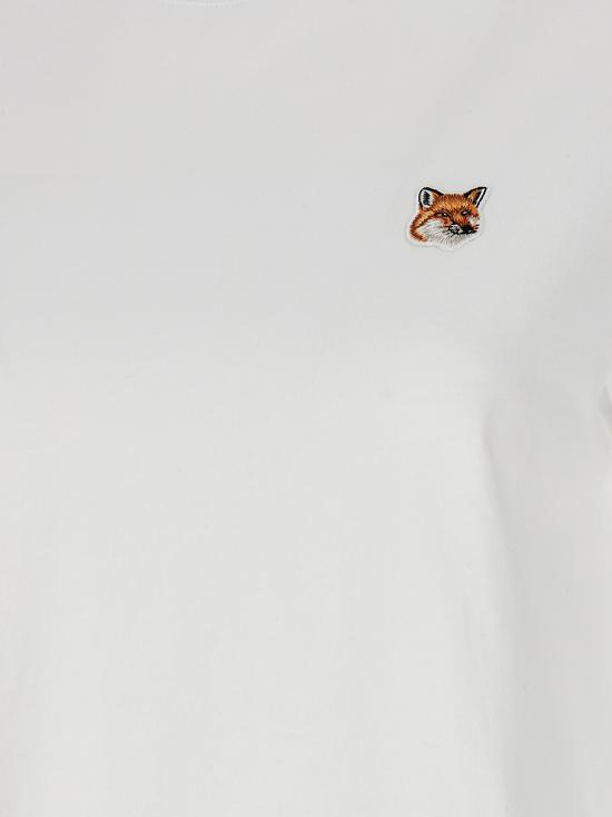 25FW 메종키츠네 폭스 헤드 레귤러 티셔츠 PW00113KJ7026P100 White - MAISON KITSUNE