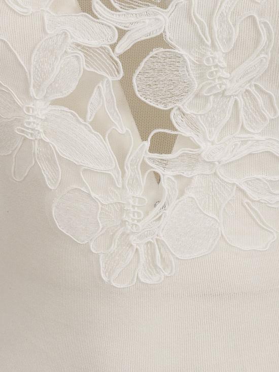 25SS 에르마노 설비노 민소매 티셔츠 D465L722APQBJ11001 White - ERMANNO SCERVINO