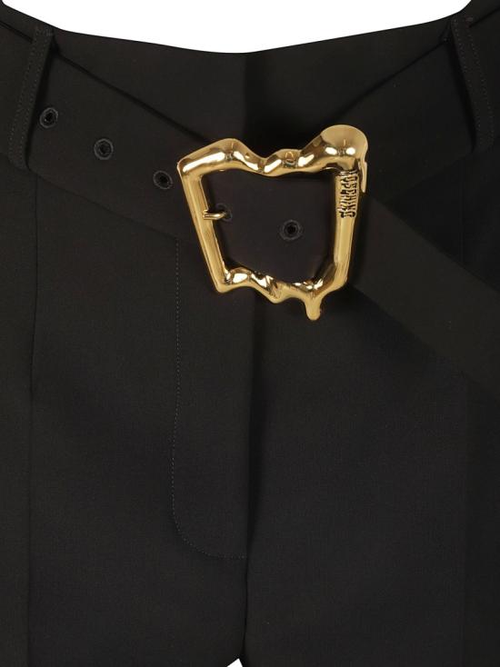  모스키노 스트레이트 팬츠 03055424A0555 Black - MOSCHINO