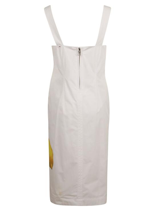  막스마라 미디 원피스 2412221132600 001 White - MAX MARA