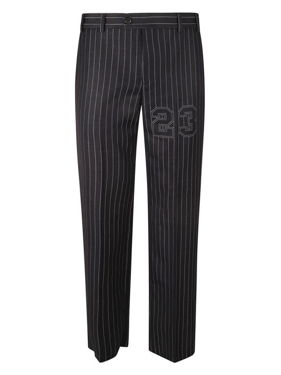 오프화이트 스트레이트 팬츠 OMCO033S24FAB0024747 Black