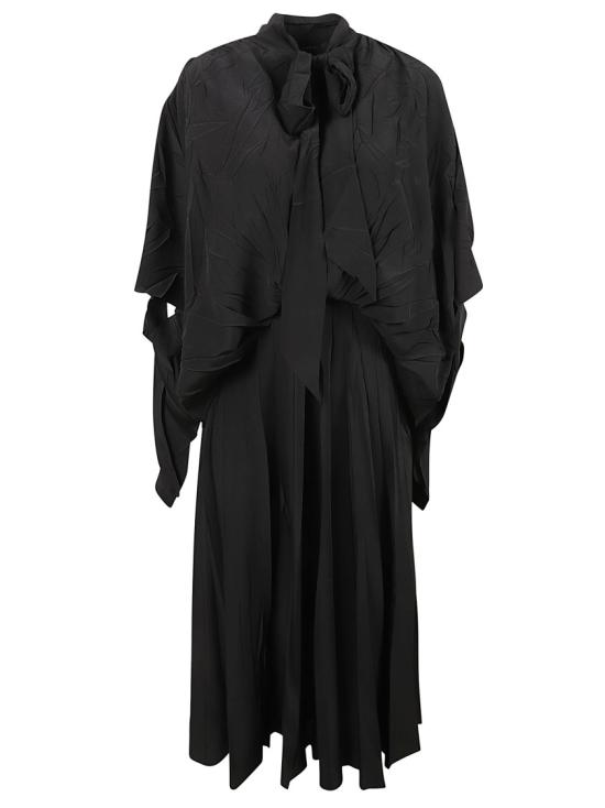  발렌시아가 롱 원피스 814150WTRN031000 Black