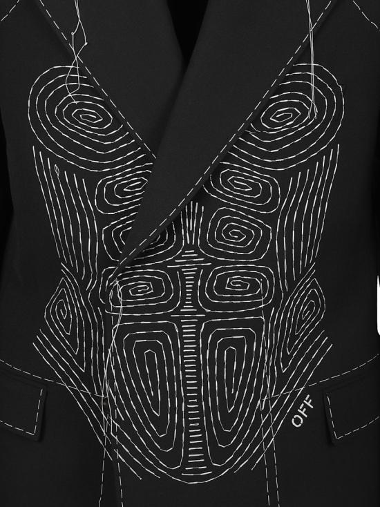  오프화이트 수트 자켓 OMEW001S23FAB0021001 Black - OFF WHITE