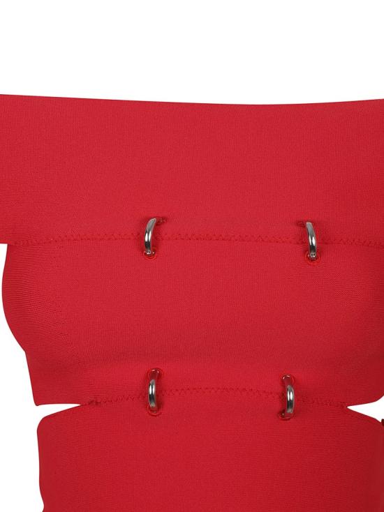  알렉산더 맥퀸 미디 원피스 748048Q1A5Z6610 Red - ALEXANDER MCQUEEN