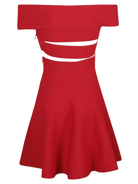  알렉산더 맥퀸 미디 원피스 748048Q1A5Z6610 Red - ALEXANDER MCQUEEN