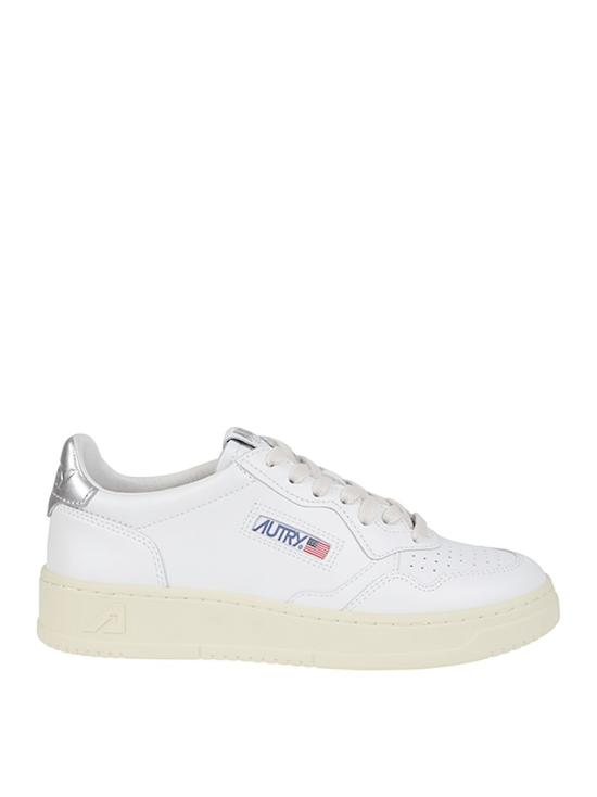 25SS 오트리 메달리스트 로우 레더 스니커즈 AULW LL05 White