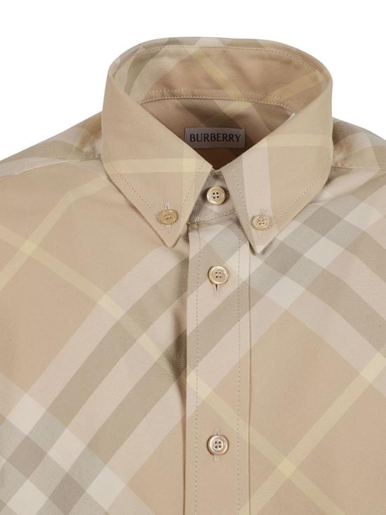  버버리 체크 긴팔 셔츠 8082194 B8686 Neutrals - BURBERRY