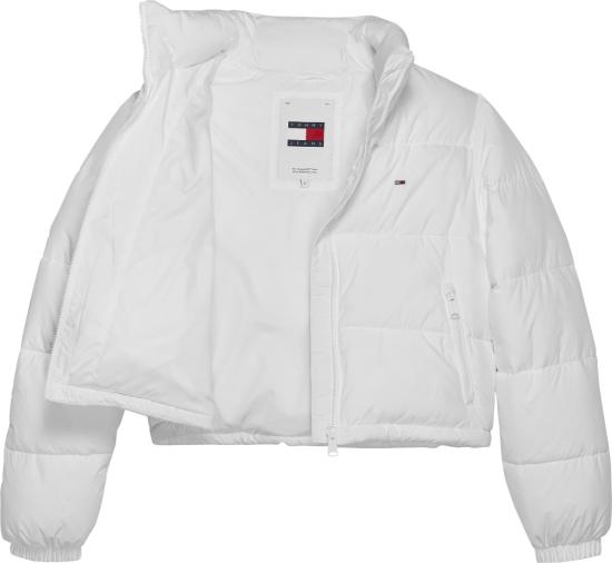  토미진 숏패딩 DW0DW18828 White - TOMMY JEANS