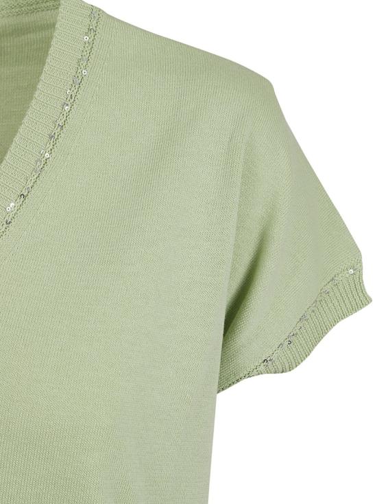  파비아나 필리피 반팔 티셔츠 MAD274F358H4966154 Grey - FABIANA FILIPPI