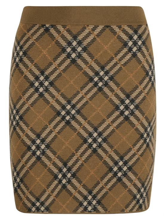  버버리 미디 스커트 8098671 C1793 Brown
