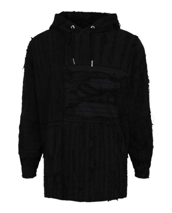  지방시 후드 티셔츠 BMJ0F7 3Y6W 001 00002 XS Black