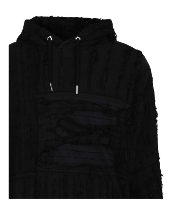  지방시 후드 티셔츠 BMJ0F7 3Y6W 001 00002 XS Black - GIVENCHY