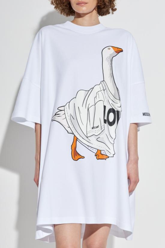 25FW 모스키노 원피스 252E J0451 5542 1001 White - MOSCHINO