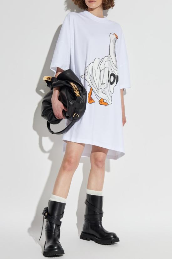 25FW 모스키노 원피스 252E J0451 5542 1001 White - MOSCHINO