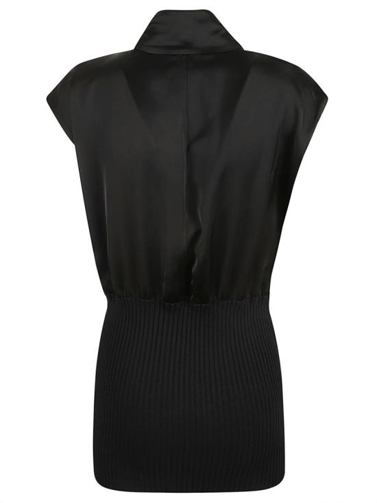  파비아나 필리피 민소매 티셔츠 TPD264F218I912825 Black - FABIANA FILIPPI