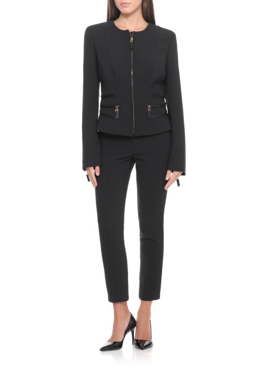 25FW 엘리자베타프랜치 스트레이트 팬츠 PA11956E2 110 Black - ELISABETTA FRANCHI
