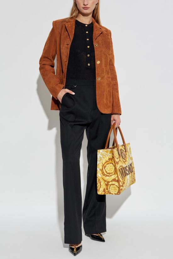 25FW 베르사체 긴팔 티셔츠 1020356 1A16171 1B000 Black - VERSACE