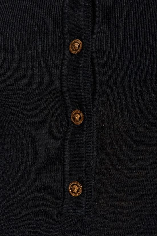 25FW 베르사체 긴팔 티셔츠 1020356 1A16171 1B000 Black - VERSACE