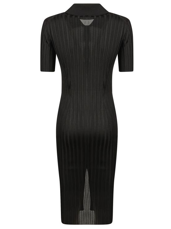 25SS 베르사체 미디 원피스 10154551A110581B000 Black - VERSACE