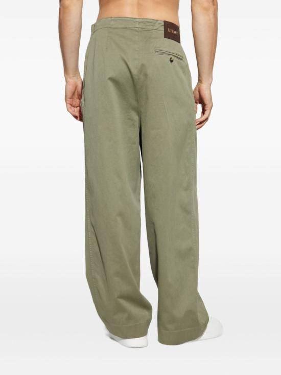 25FW 로에베 스트레이트 팬츠 H526Y04WHI 4160 Green - LOEWE