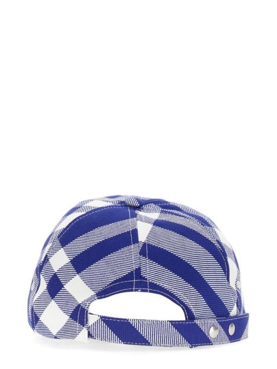  버버리 체크 볼캡 8079477 B7369 White - BURBERRY