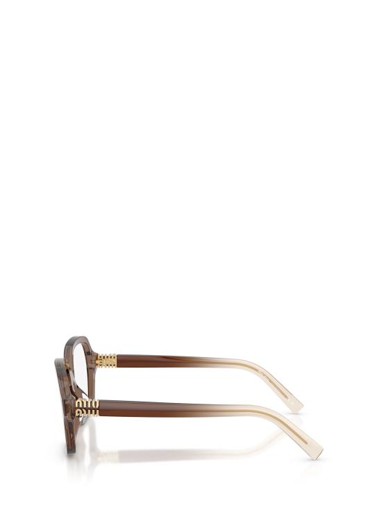 26FW 미우미우 안경 MU 03YV 23H1O1 BROWN TRANSPARENT - MIU MIU