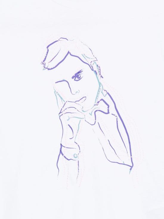 25FW 엠포리오 아르마니 반팔 티셔츠 EW001528 AF12597U0002 White - EMPORIO ARMANI