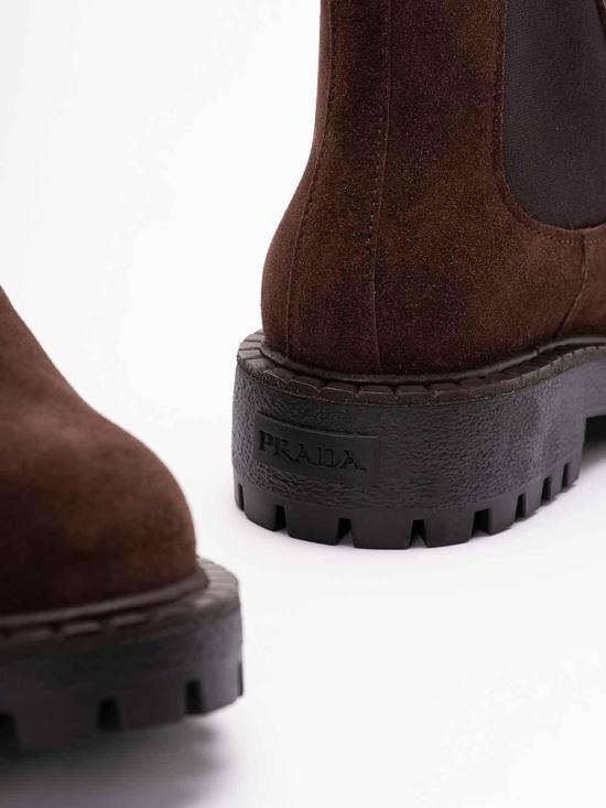 25FW 프라다 부츠 2TE211103FG001F0003 Dark Brown - PRADA