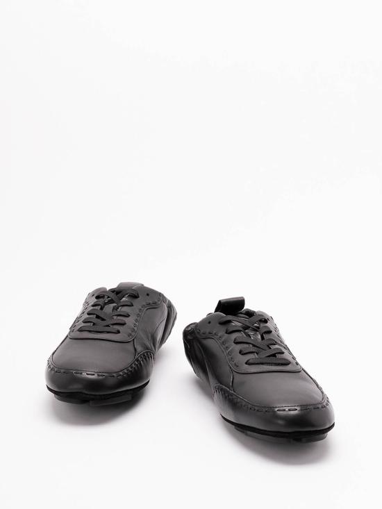 25FW 펜디 핏 레더 로우탑 스니커즈 7E1799AE86F0ABB Black - FENDI