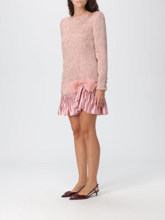 25FW 발렌티노 가라바니 롱 원피스 7B0VAGF69TB R10 Pink - VALENTINO GARAVANI