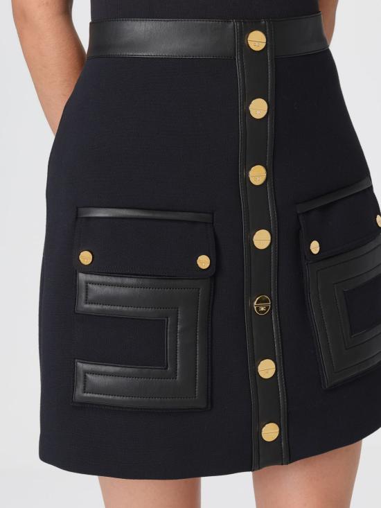 25FW 엘리자베타프랜치 숏 스커트 GO120 110 Black - ELISABETTA FRANCHI