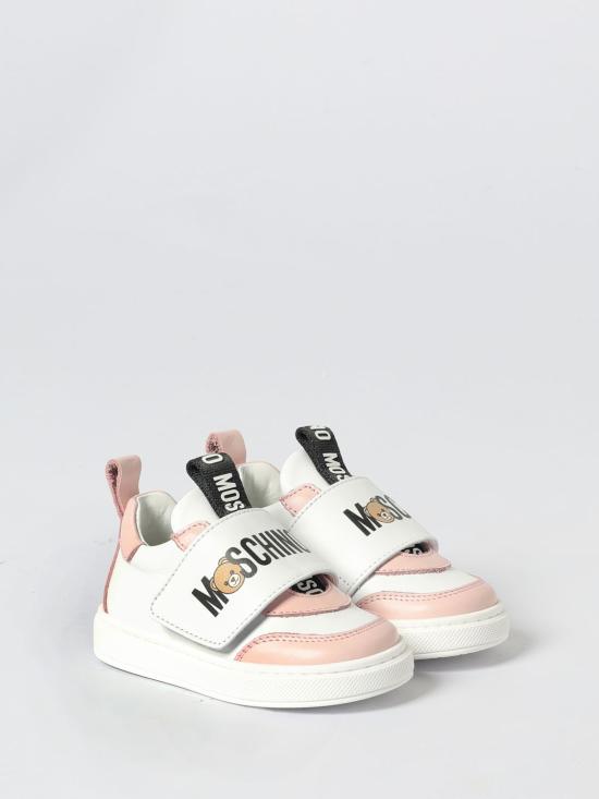 25FW [키즈] 모스키노 스니커즈 81843 01 White - MOSCHINO