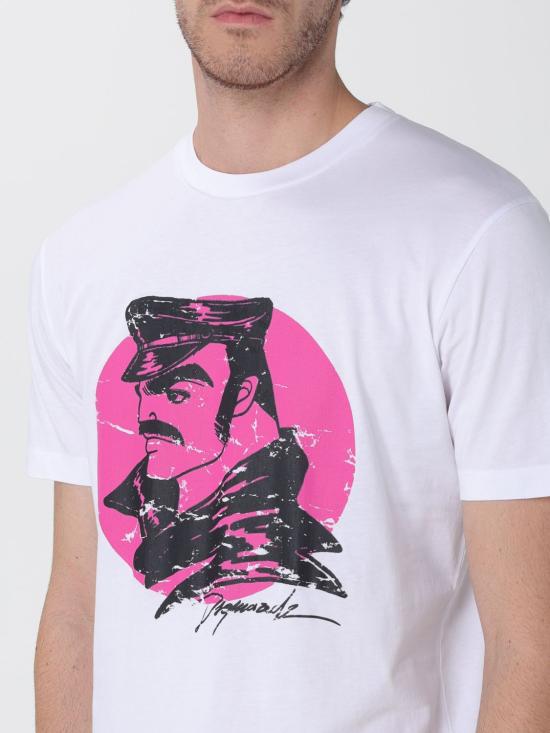 25FW 디스퀘어드2 반팔 티셔츠 S71GD1583D20020 100 White - DSQUARED2