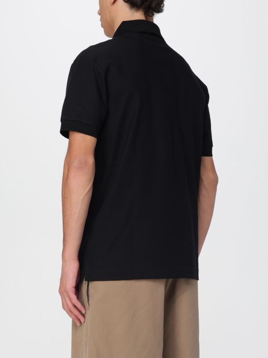 25FW 버버리 메탈 EKD 코튼 폴로 셔츠 8116183 Black - BURBERRY