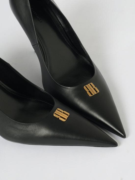 25FW 발렌시아가 뮬/슬리퍼 845393WA919 1080 Black - BALENCIAGA