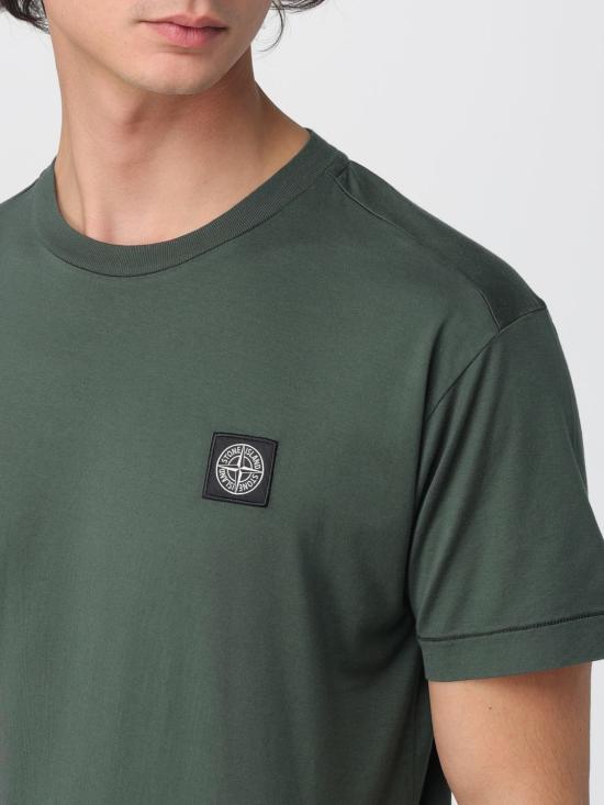 25FW 스톤 아일랜드 반팔 티셔츠 2100027S0013 V005E Green - STONE ISLAND