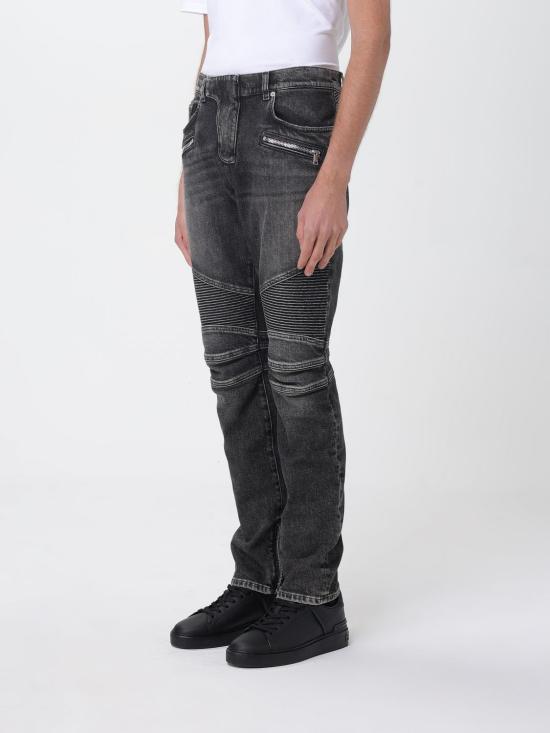 25FW 발망 데님 팬츠 FH1MG115DF82 9AZ Grey - BALMAIN