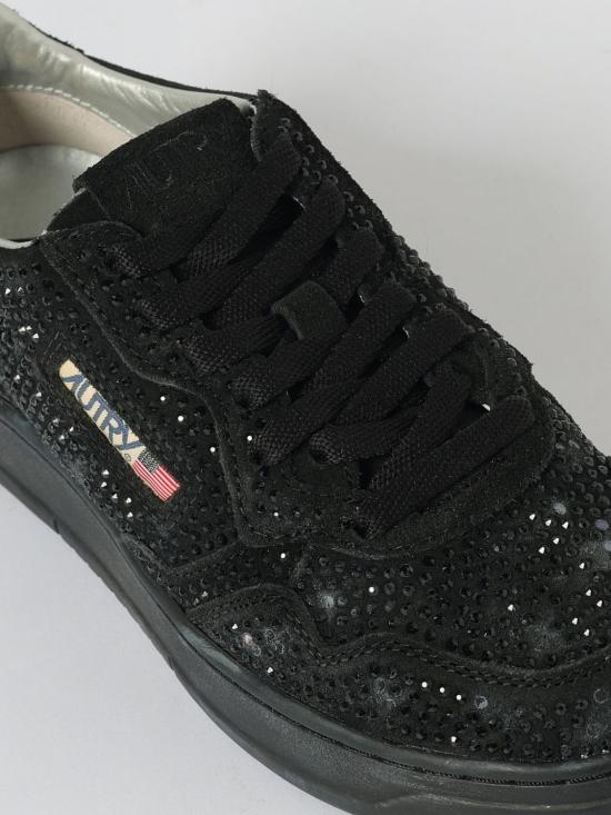 25FW 오트리 메달리스트 로우 스니커즈 AULW NA02 Black - AUTRY