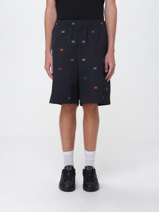 25FW 구찌 코튼 립스탑 숏팬츠 837506ZATA0 1152 Black