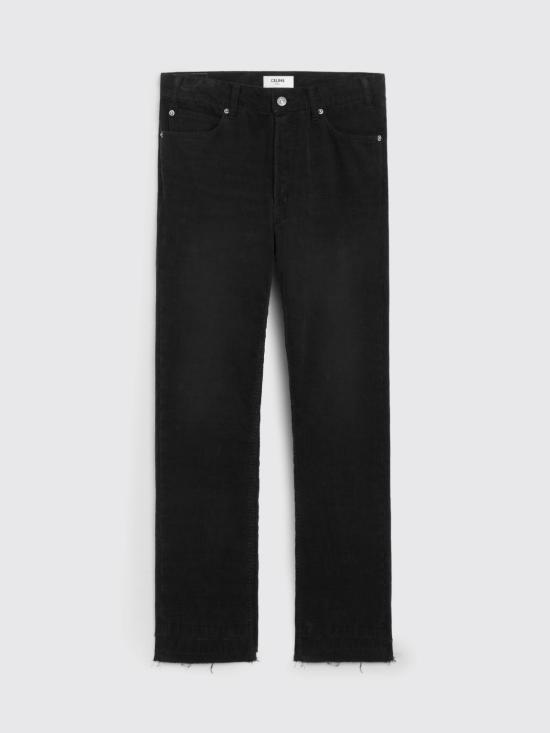 26SS 셀린느 웨슬리 코듀로이 진 2N785921V GBX9 Black