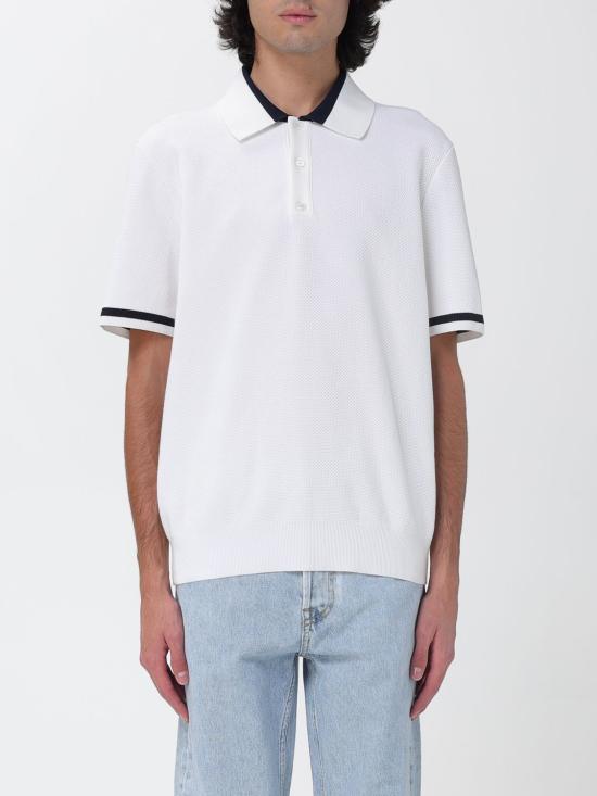 25FW 구찌 인타르시아 니트 폴로 티셔츠 787814XKD20 9983 White