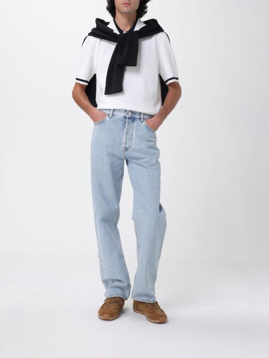 25FW 구찌 인타르시아 디테일 실크 코튼 스웨터 834313XKEZK 1070 White - GUCCI