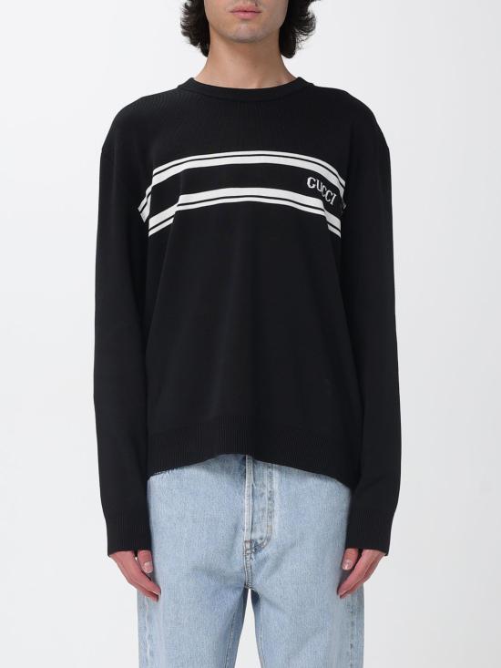 25FW 구찌 인타르시아 디테일 실크 코튼 스웨터 834313XKEZK 1070 White