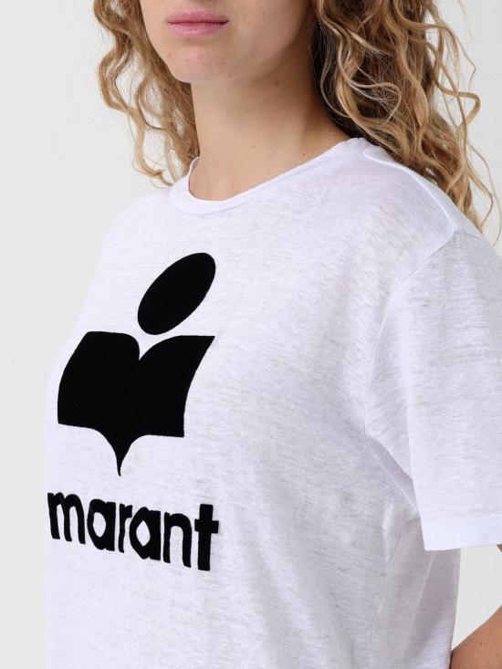 25FW 이자벨마랑에뚜왈 반팔 티셔츠 24PTS0001FBA1N09E 20WH White - ISABEL MARANT ETOILE