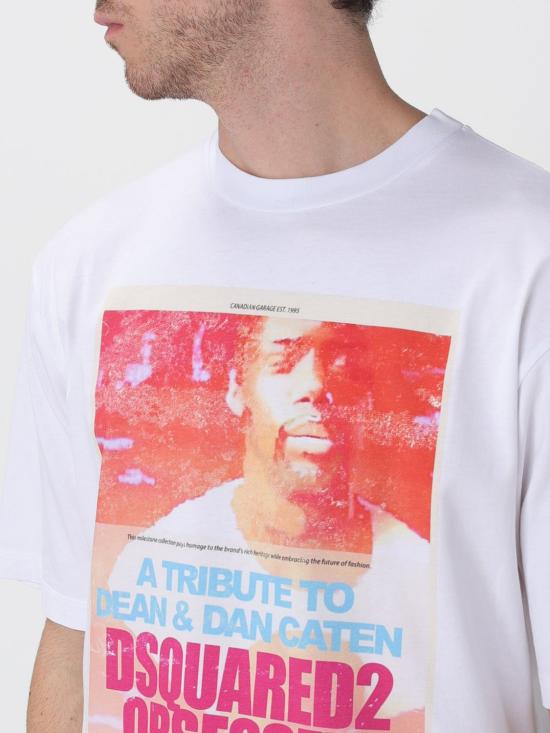 25FW 디스퀘어드2 반팔 티셔츠 S71GD1587D20020 100 White - DSQUARED2