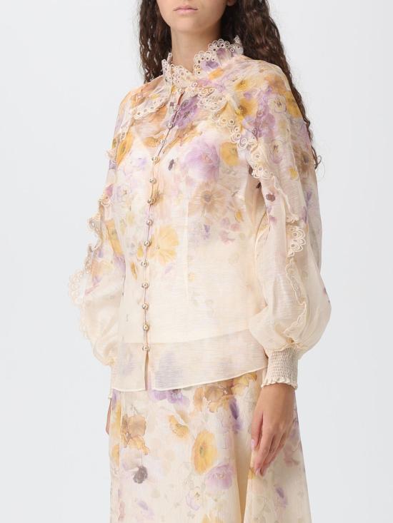 25FW 짐머만 블라우스 5455TF252 PSFL Beige - ZIMMERMANN