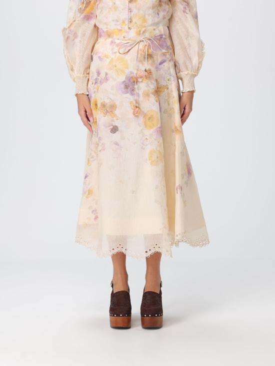 25FW 짐머만 롱 스커트 5460SF252 PSFL Beige