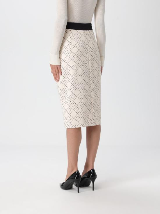 25FW 엘리자베타프랜치 미디 스커트 GOS01 EF1 Milk - ELISABETTA FRANCHI